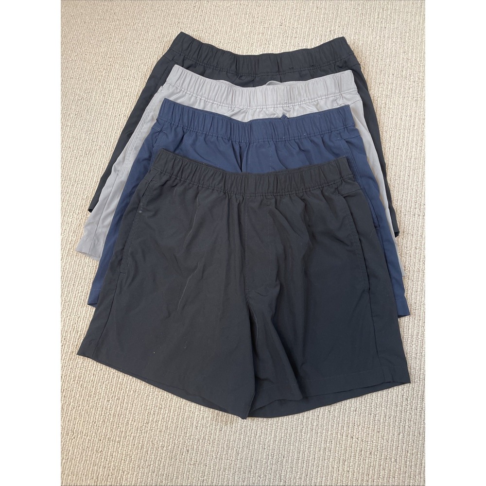 Hollister Men's Small Pull On Hybrid Active Shorts Bundle Of 4 Black Navy Gray